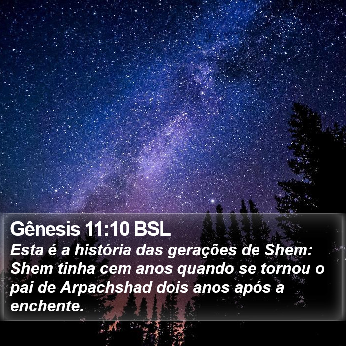 Gênesis 11:10 BSL Bible Study