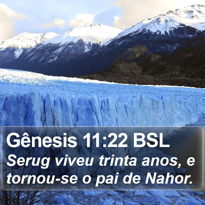 Gênesis 11:22 BSL Bible Study