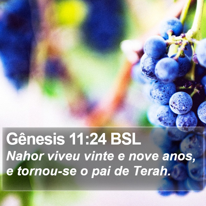 Gênesis 11:24 BSL Bible Study
