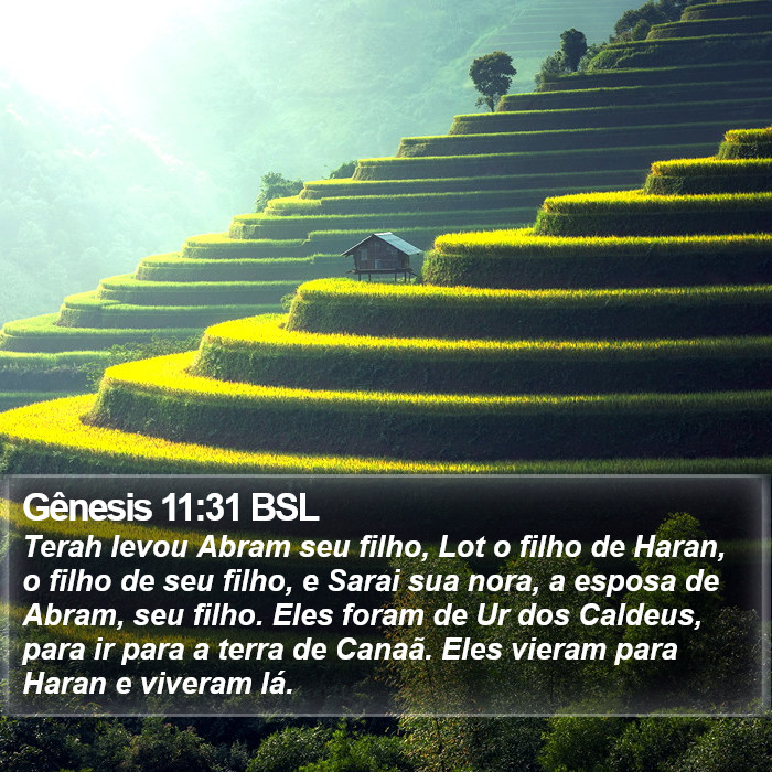 Gênesis 11:31 BSL Bible Study
