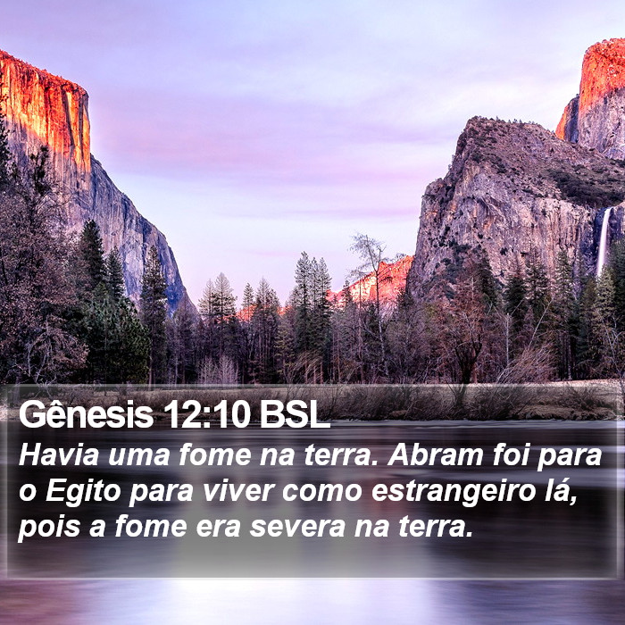 Gênesis 12:10 BSL Bible Study