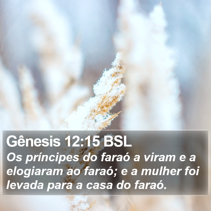 Gênesis 12:15 BSL Bible Study