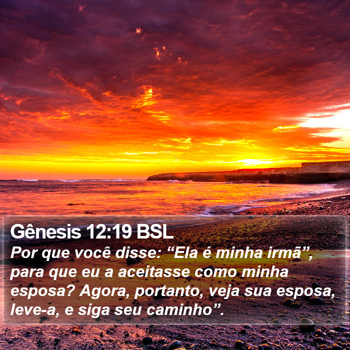 Gênesis 12:19 BSL Bible Study