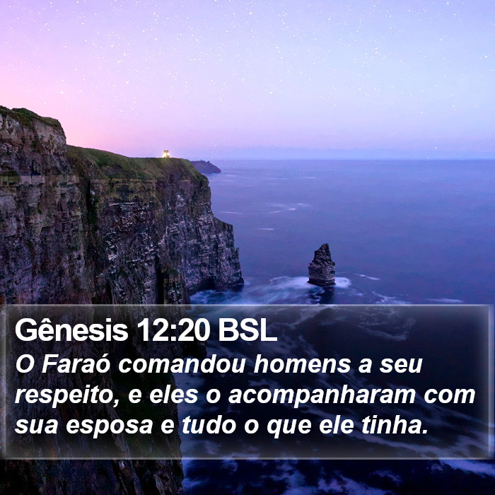 Gênesis 12:20 BSL Bible Study