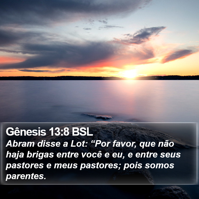 Gênesis 13:8 BSL Bible Study