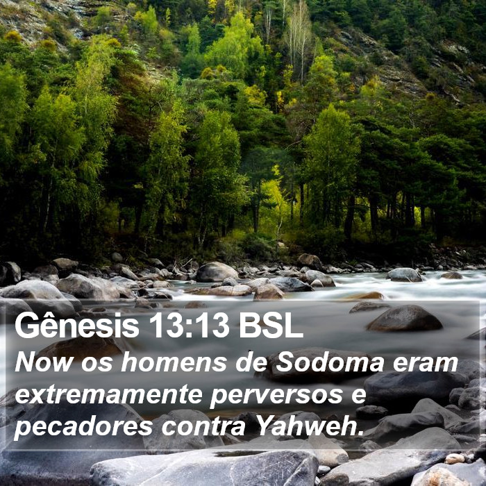 Gênesis 13:13 BSL Bible Study