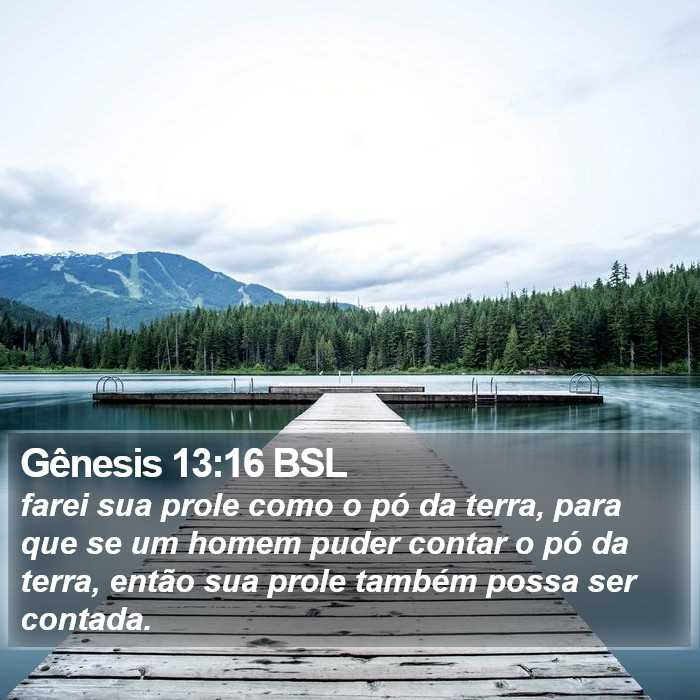 Gênesis 13:16 BSL Bible Study