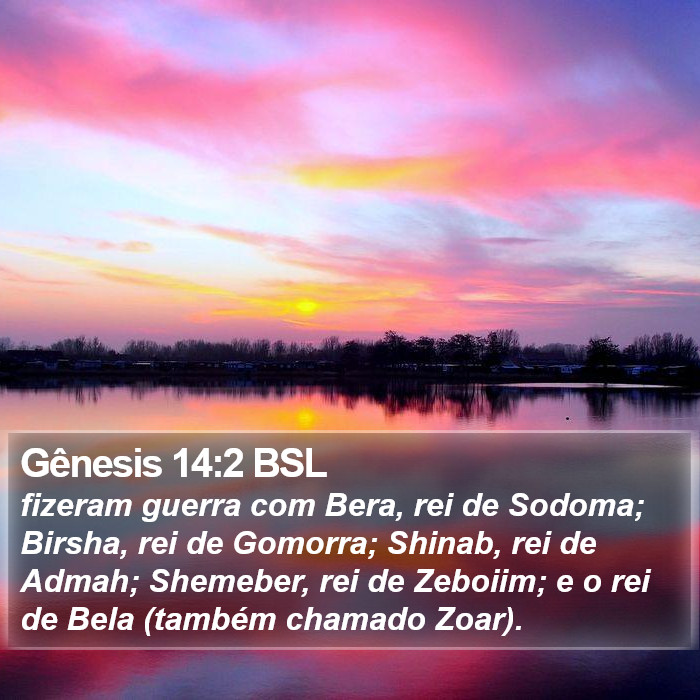 Gênesis 14:2 BSL Bible Study