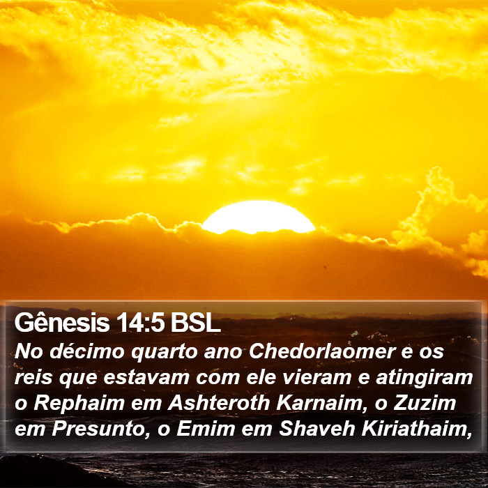 Gênesis 14:5 BSL Bible Study