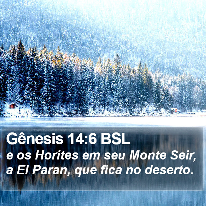 Gênesis 14:6 BSL Bible Study