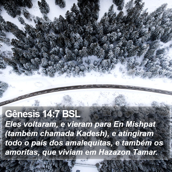 Gênesis 14:7 BSL Bible Study