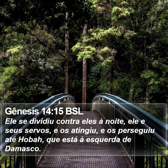 Gênesis 14:15 BSL Bible Study