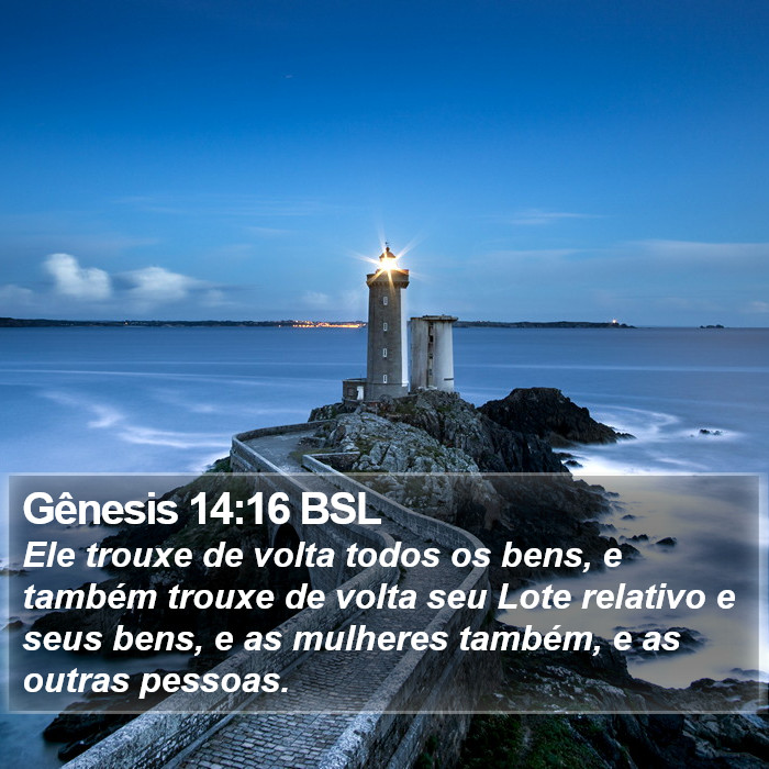 Gênesis 14:16 BSL Bible Study