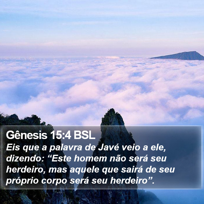 Gênesis 15:4 BSL Bible Study