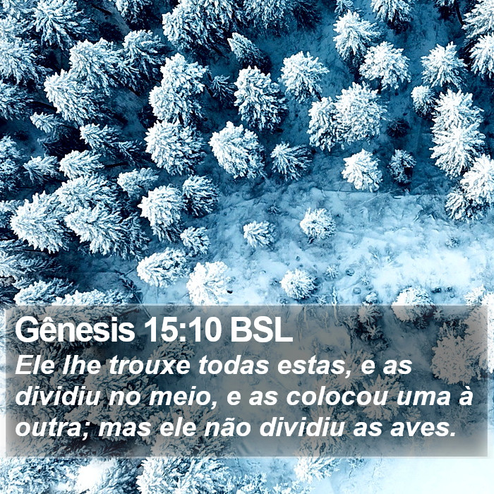 Gênesis 15:10 BSL Bible Study