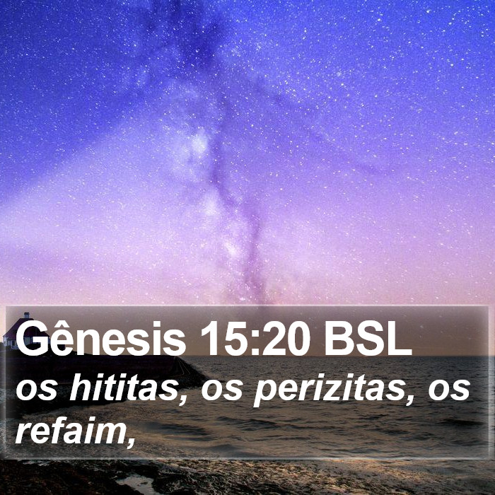 Gênesis 15:20 BSL Bible Study