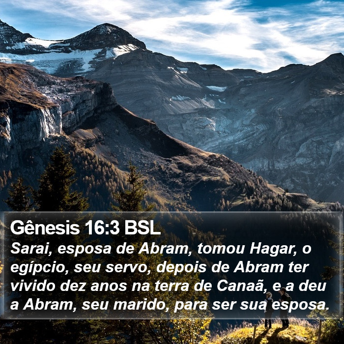 Gênesis 16:3 BSL Bible Study