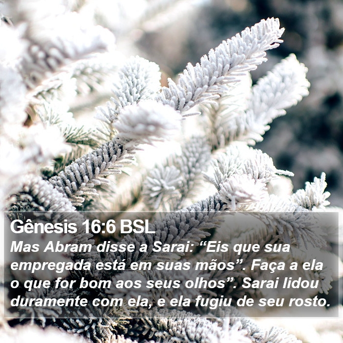 Gênesis 16:6 BSL Bible Study