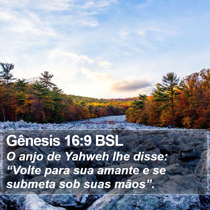 Gênesis 16:9 BSL Bible Study