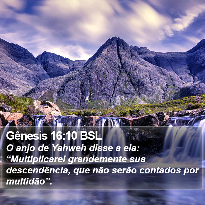 Gênesis 16:10 BSL Bible Study