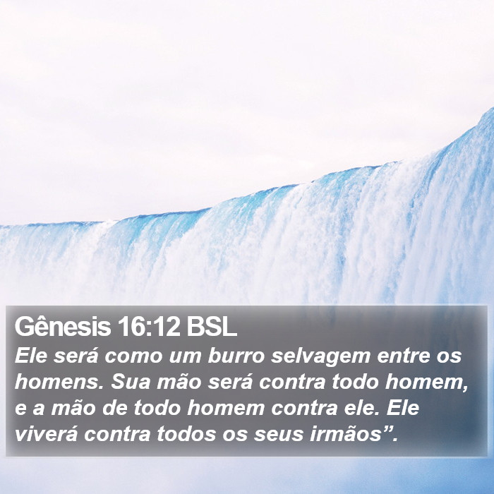 Gênesis 16:12 BSL Bible Study