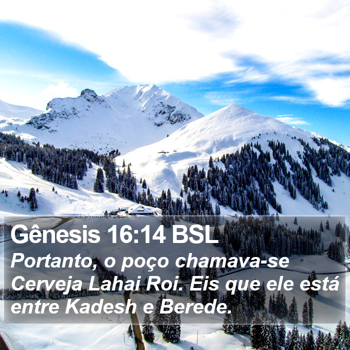 Gênesis 16:14 BSL Bible Study