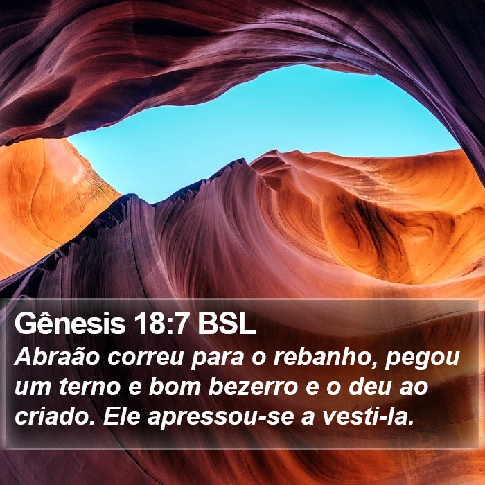 Gênesis 18:7 BSL Bible Study