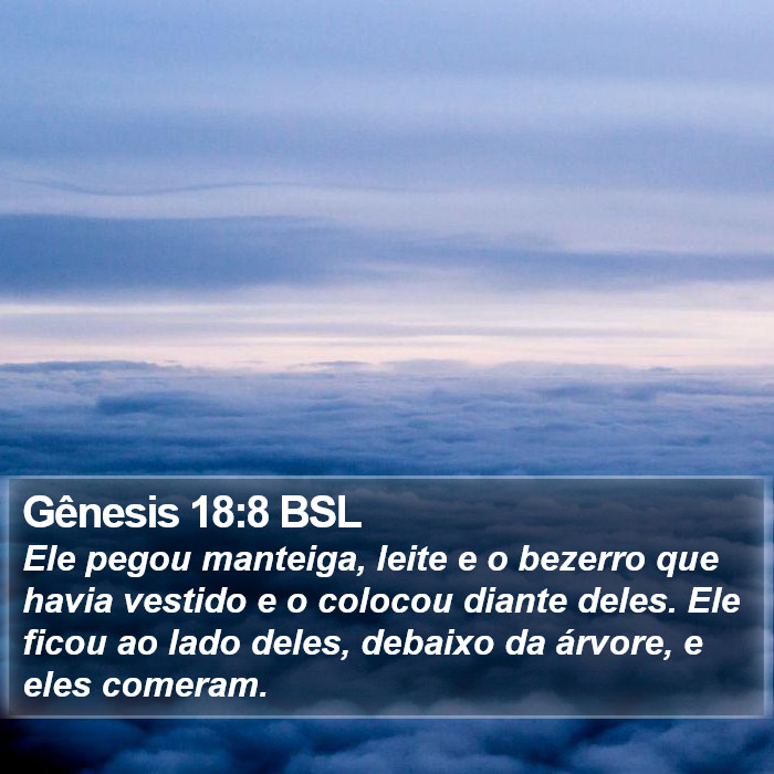 Gênesis 18:8 BSL Bible Study