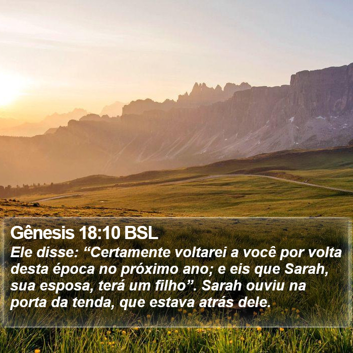 Gênesis 18:10 BSL Bible Study