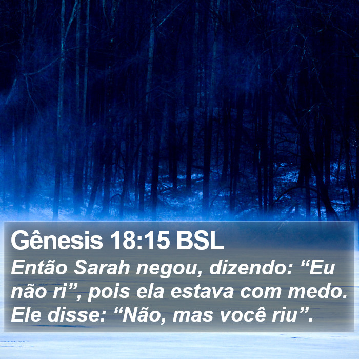 Gênesis 18:15 BSL Bible Study