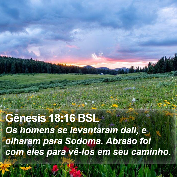 Gênesis 18:16 BSL Bible Study