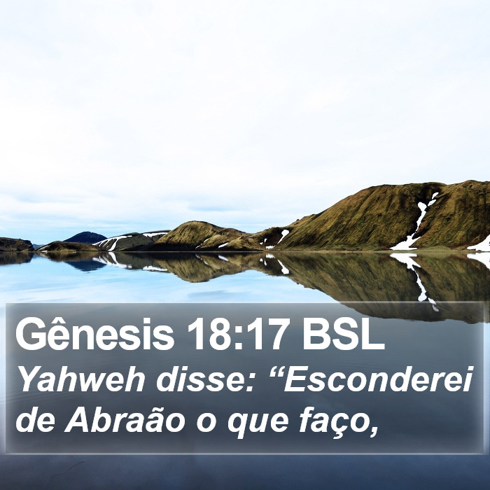 Gênesis 18:17 BSL Bible Study