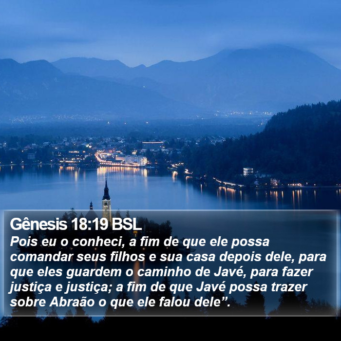 Gênesis 18:19 BSL Bible Study