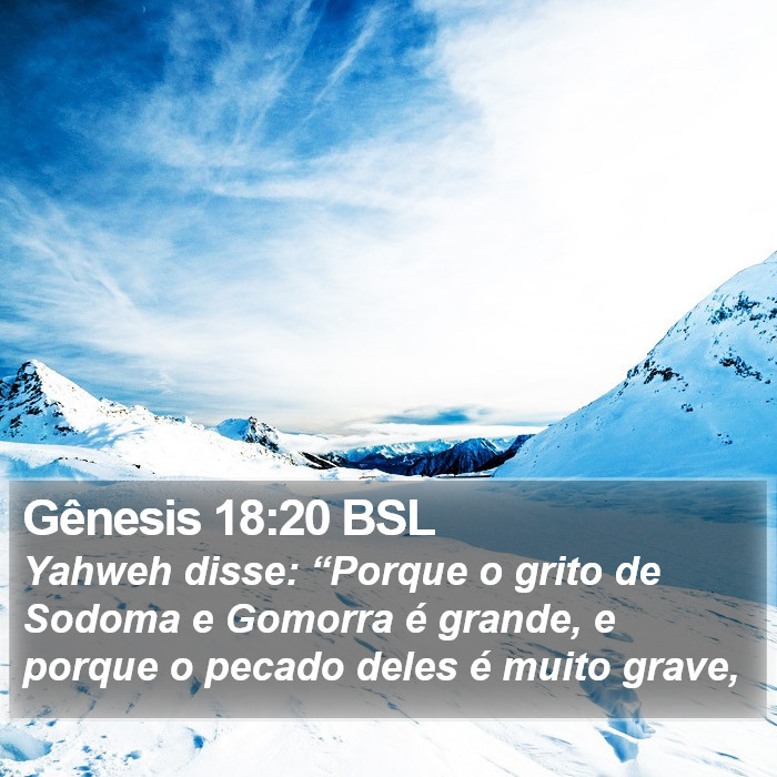 Gênesis 18:20 BSL Bible Study