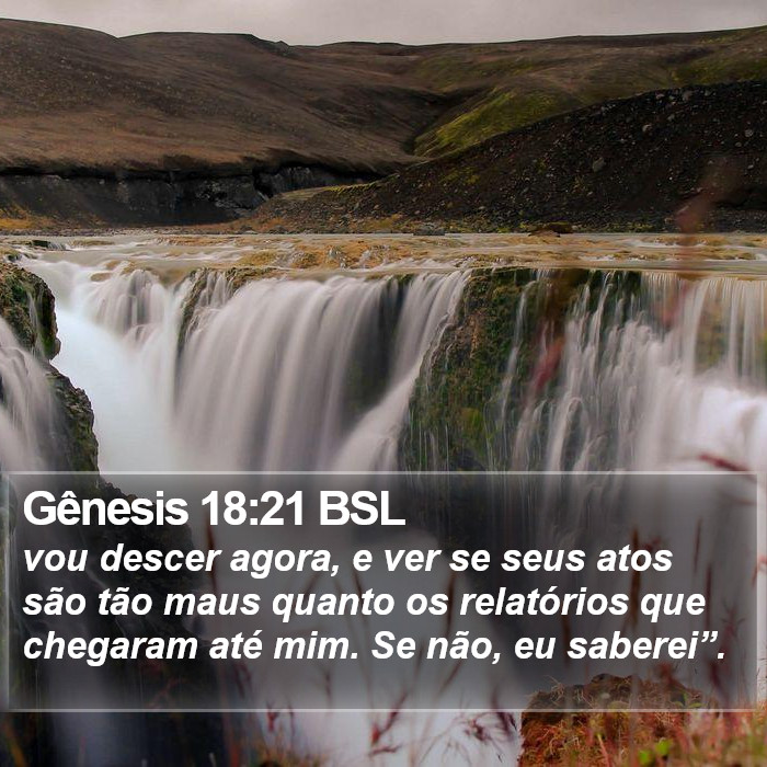 Gênesis 18:21 BSL Bible Study