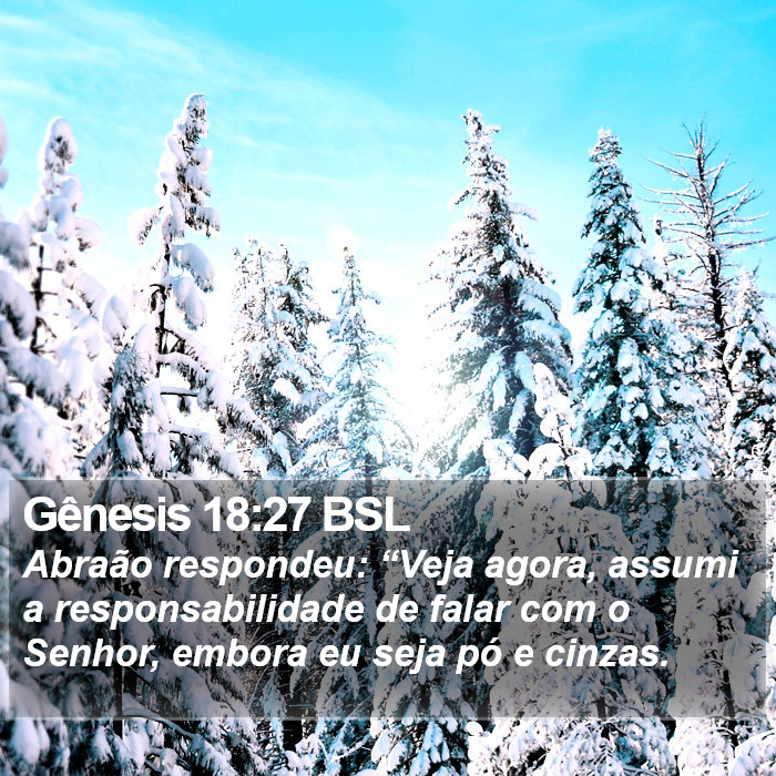 Gênesis 18:27 BSL Bible Study