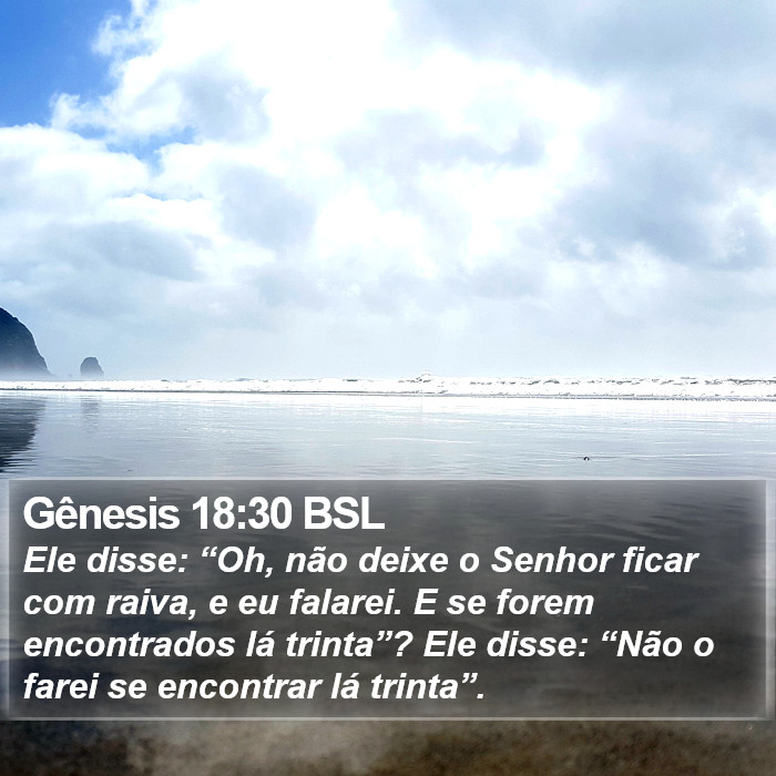 Gênesis 18:30 BSL Bible Study