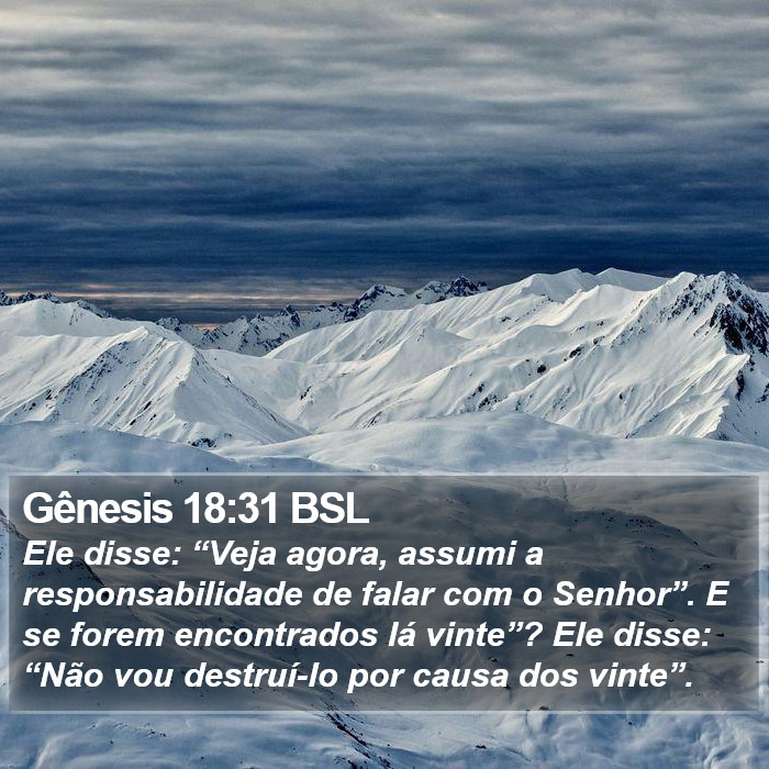 Gênesis 18:31 BSL Bible Study