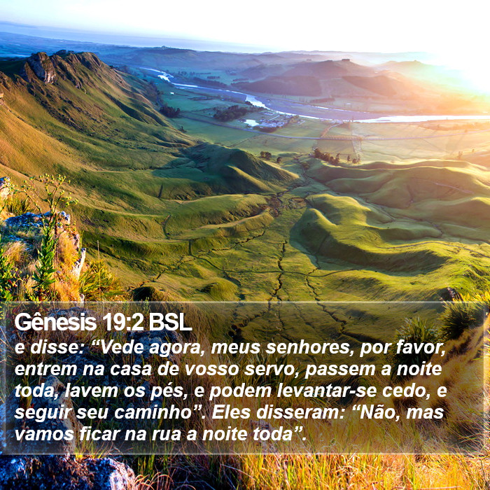 Gênesis 19:2 BSL Bible Study