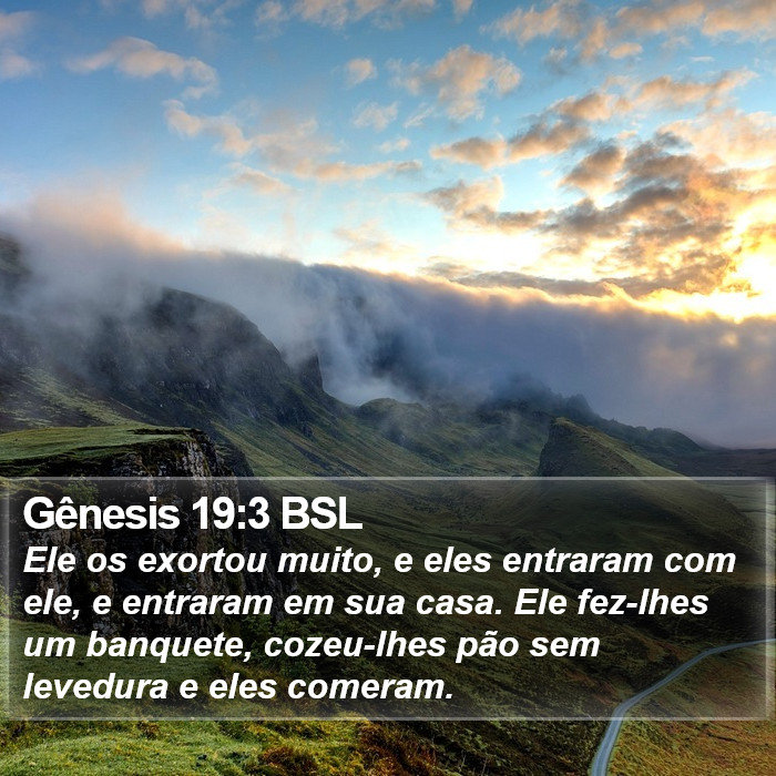 Gênesis 19:3 BSL Bible Study