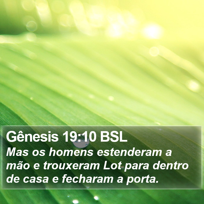 Gênesis 19:10 BSL Bible Study