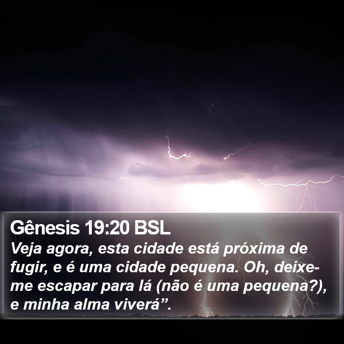 Gênesis 19:20 BSL Bible Study