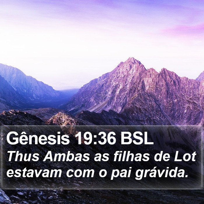 Gênesis 19:36 BSL Bible Study