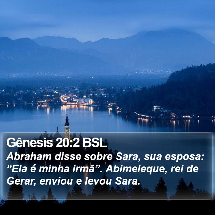 Gênesis 20:2 BSL Bible Study