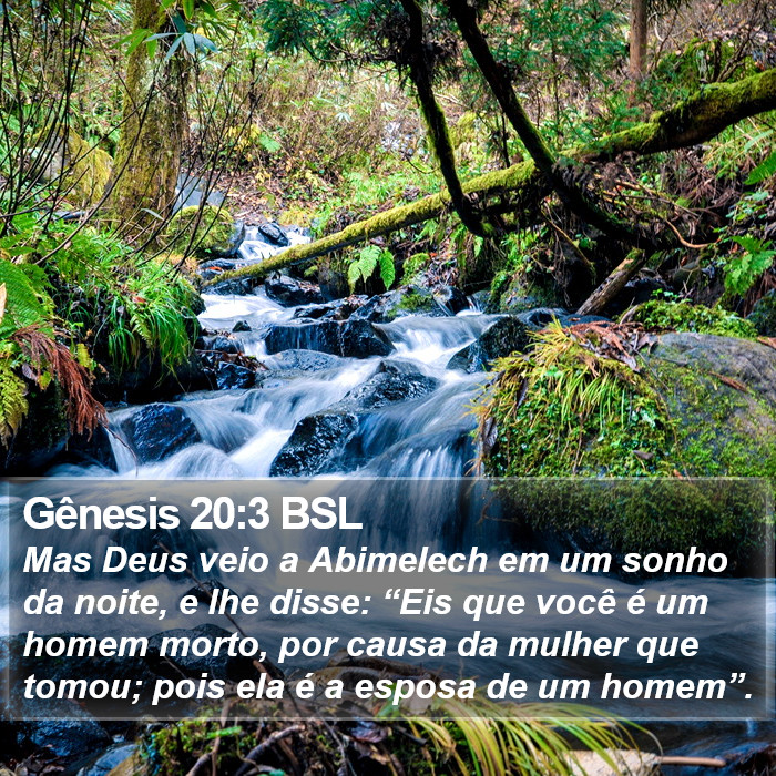 Gênesis 20:3 BSL Bible Study