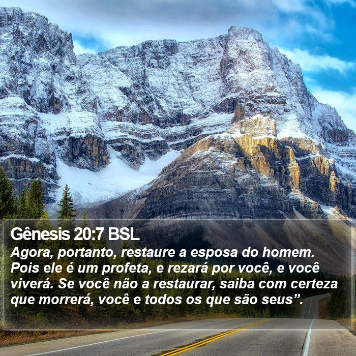 Gênesis 20:7 BSL Bible Study