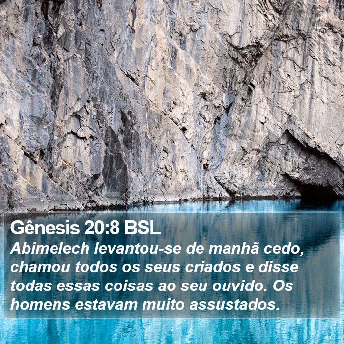 Gênesis 20:8 BSL Bible Study