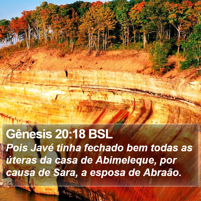 Gênesis 20:18 BSL Bible Study