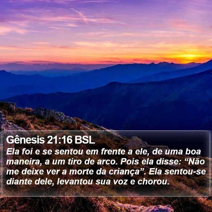 Gênesis 21:16 BSL Bible Study