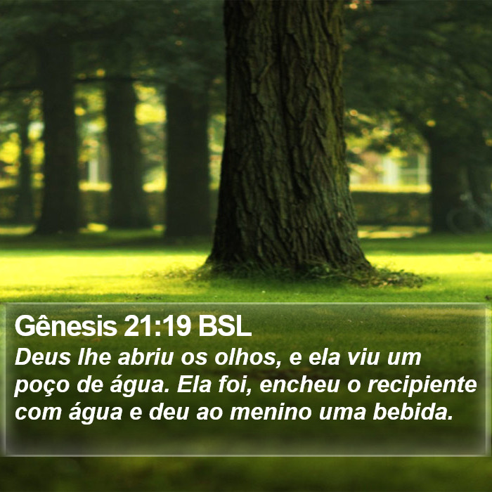 Gênesis 21:19 BSL Bible Study
